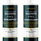 Sodium Lauryl Sulfate Free Shampoo and Conditioner Set Sulfate Free Shampoo and Conditioner For Color Treated Hair ALL NATURAL Women & Men Shampoo and Conditioner SLS Paraben and Sulfate Free Shampoo