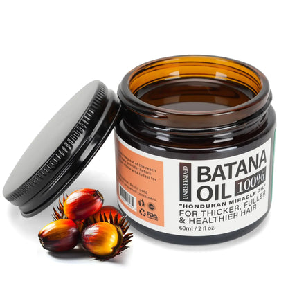 Fadelo Batana Oil for Hair Growth Unrefined 100% Pure Sebi Batana Oil from Honduras Great for Frizz Split Ends Texture & Shine 2.0 Ounce Jar
