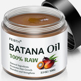 FEIBTH Raw Batana Oil for Hair Growth Batana Oil Organic for Hair Growth Batana Oil for Hair Growth Dr Sebi Organic Prevent Hair Loss and Enhances Hair Thickness 100g.